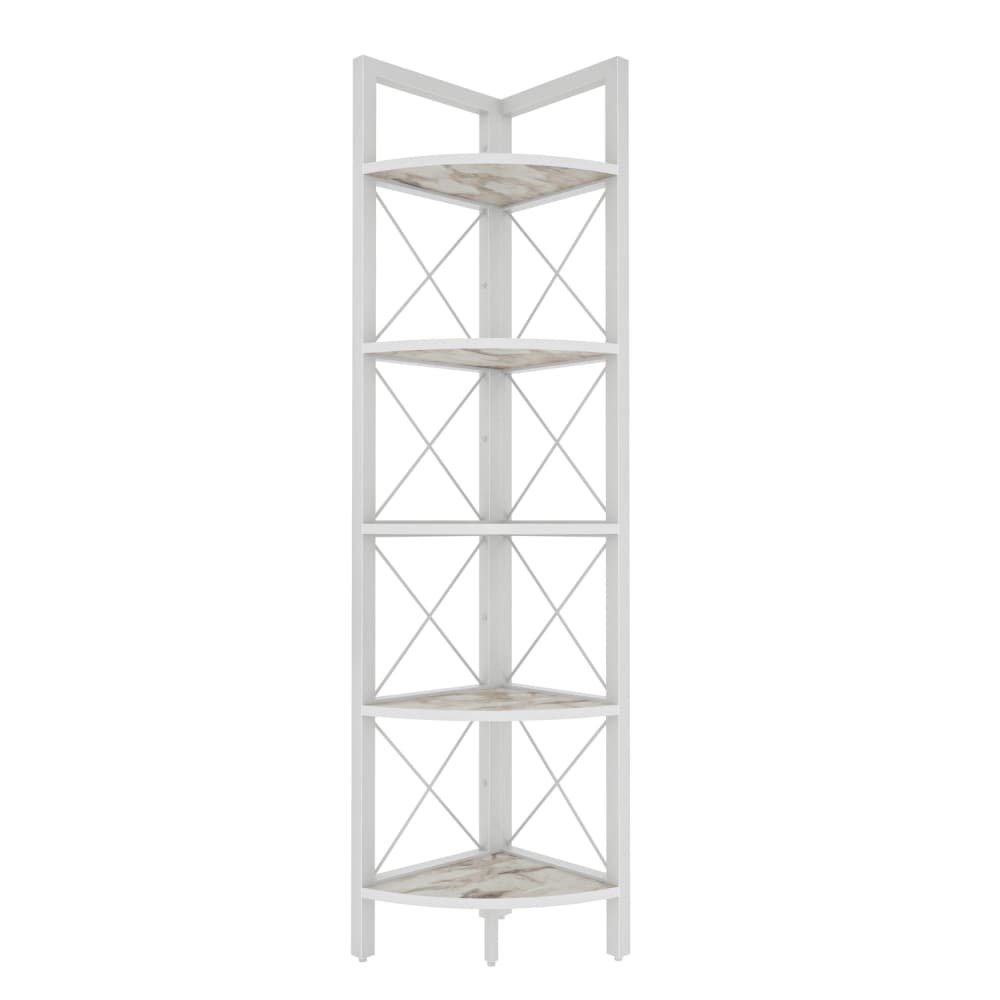 wohnli-moebel-suche-Eck-Buecherregal-mit-5-Faechern-Weiss-160-x-31-x-33-cm Wohnli Möbelsuche - Eck Bücherregal mit 5 Fächern