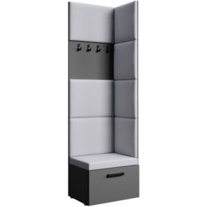 wohnli-moebel-suche-Eckgarderobe-mit-gepolsterten-Paneelen-GraphitGrau Wohnli Möbelsuche - Eckgarderobe mit gepolsterten Paneelen