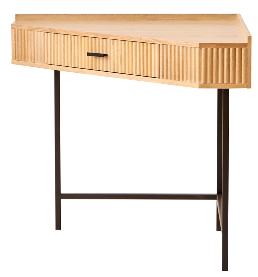 wohnli-moebel-suche-Eckschreibtisch-aus-Holz-und-Metall-mit-1-Schublade Wohnli Möbelsuche - Eckschreibtisch aus Holz und Metall mit 1 Schublade