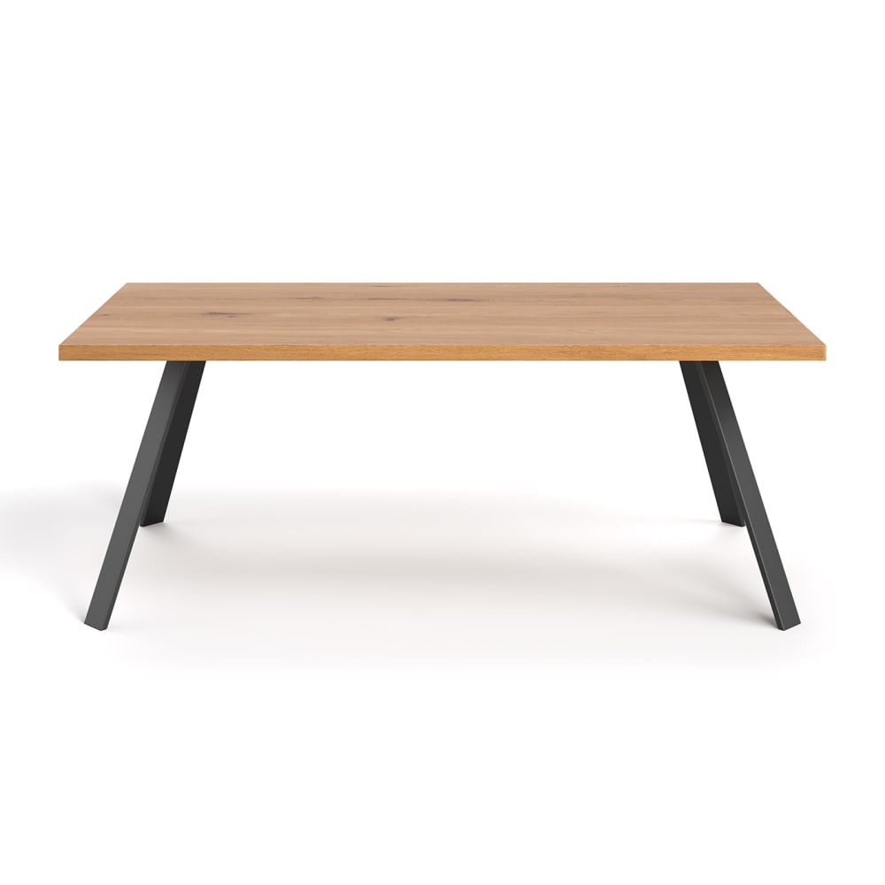 wohnli-moebel-suche-Eichentisch-mit-Metallbeinen-200x100-cm Wohnli Möbelsuche - Eichentisch mit Metallbeinen 200x100 cm