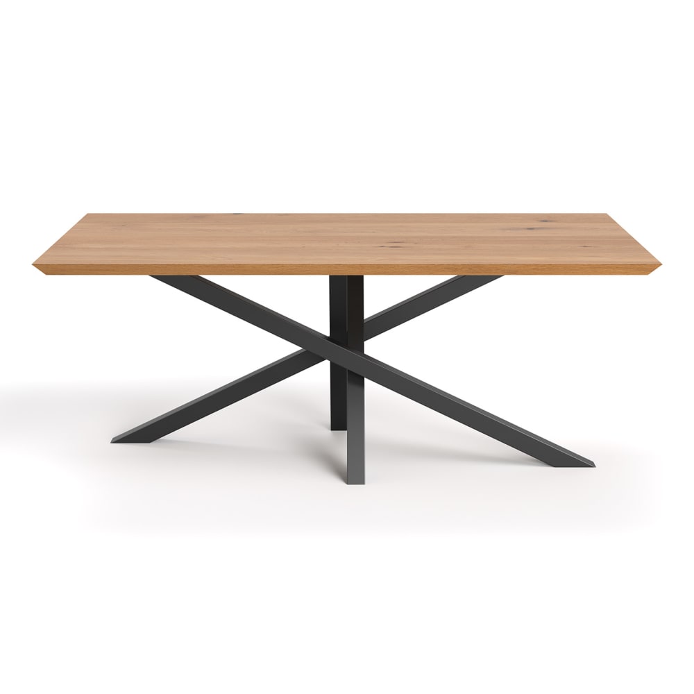 wohnli-moebel-suche-Eichentisch-mit-Metallbeinen-200x100-cm Wohnli Möbelsuche - Eichentisch mit Metallbeinen 200x100 cm