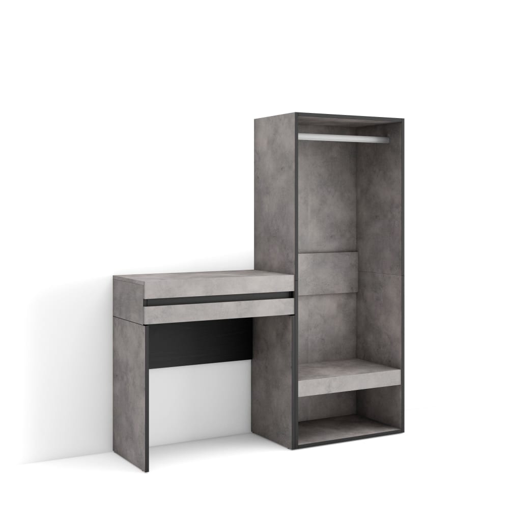 wohnli-moebel-suche-Eingangs-Konsole-Holzeffekt-130x35x145cm-Zementgrau Wohnli Möbelsuche - Eingangs-Konsole Holzeffekt 130x35x145cm Zementgrau