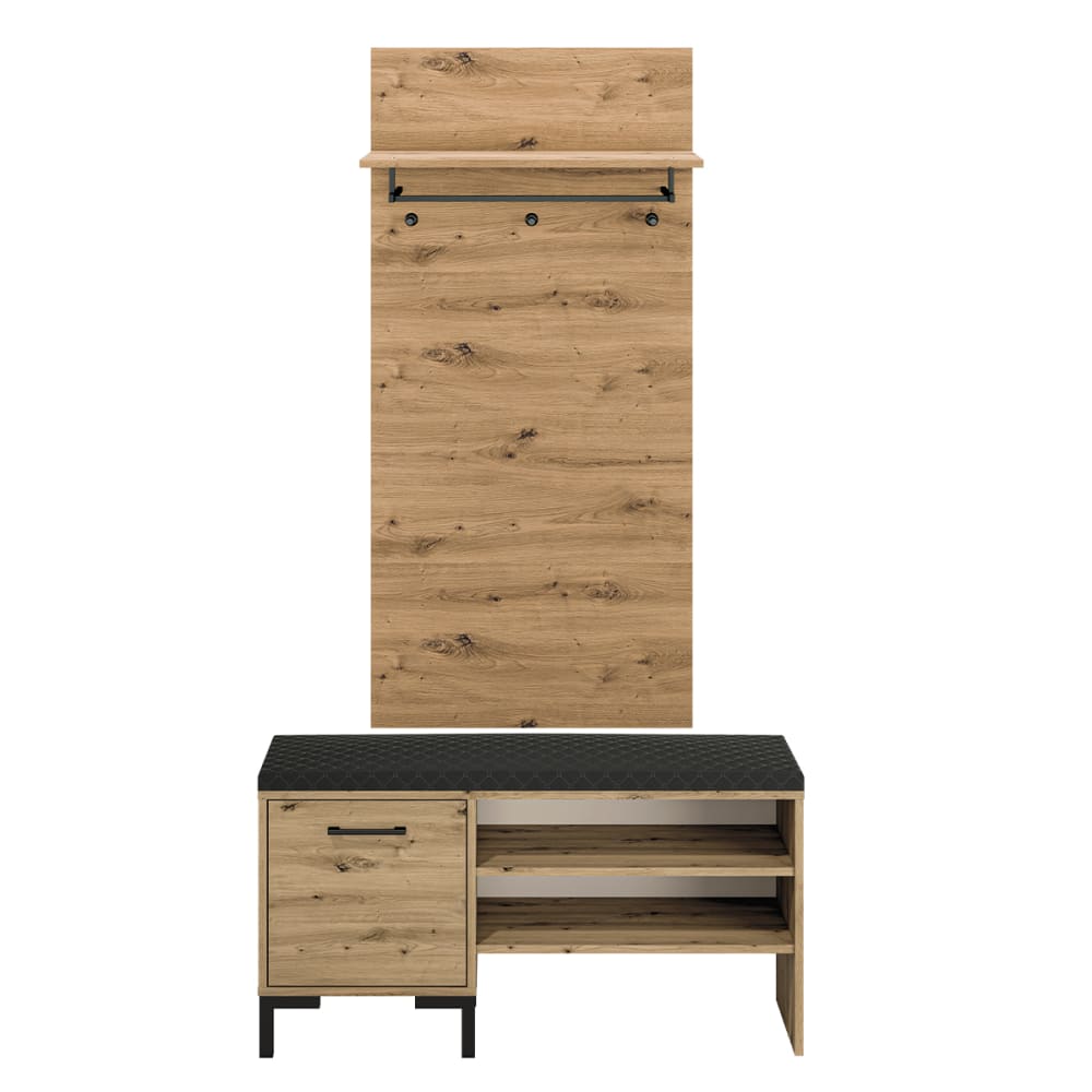 wohnli-moebel-suche-Eingangsmoebel-1-Tuer-Holzoptik-105cm Wohnli Möbelsuche - Eingangsmöbel 1 Tür