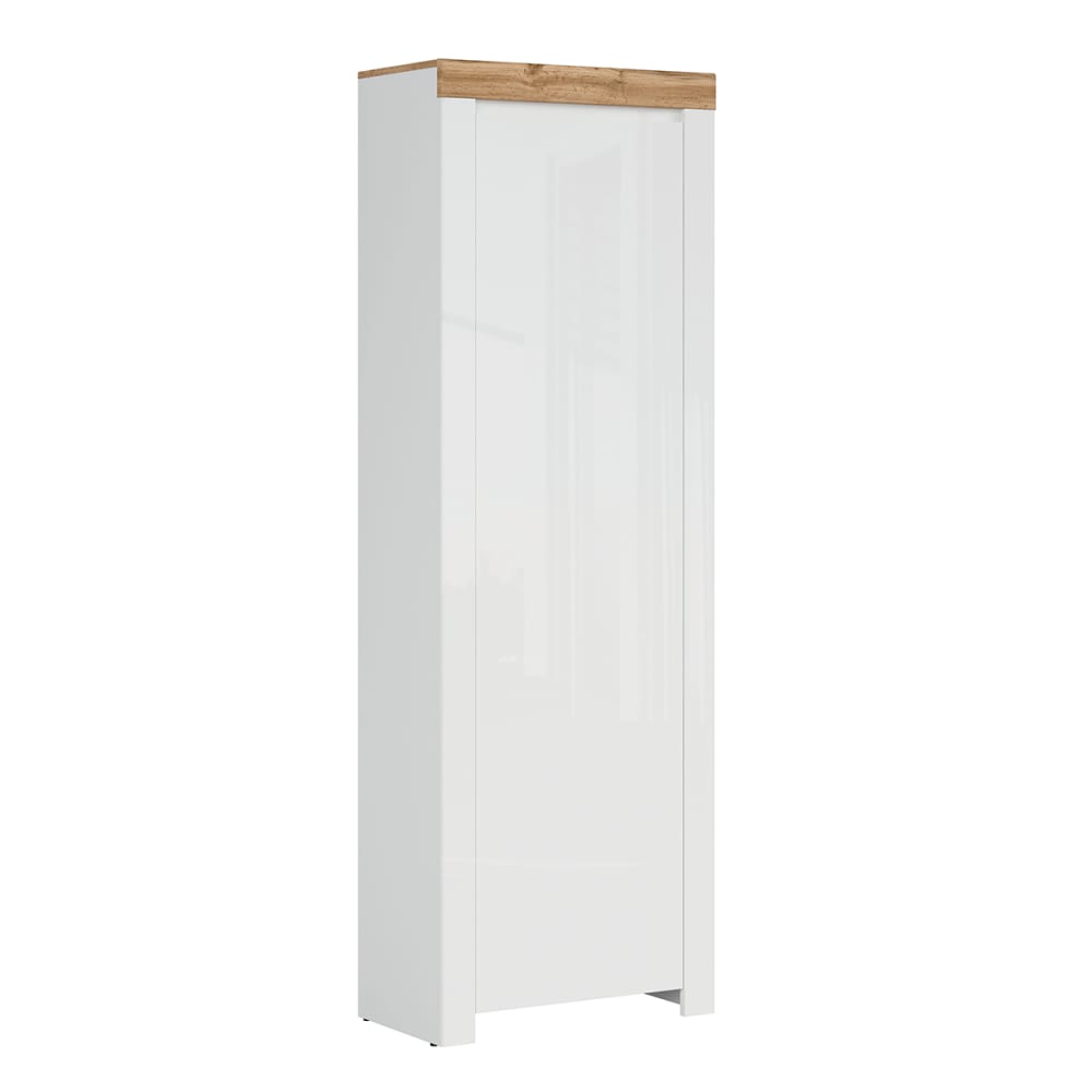 wohnli-moebel-suche-Eingangsmoebel-1-Tuer-Weiss-und-Holzoptik-68cm Wohnli Möbelsuche - Eingangsmöbel 1 Tür