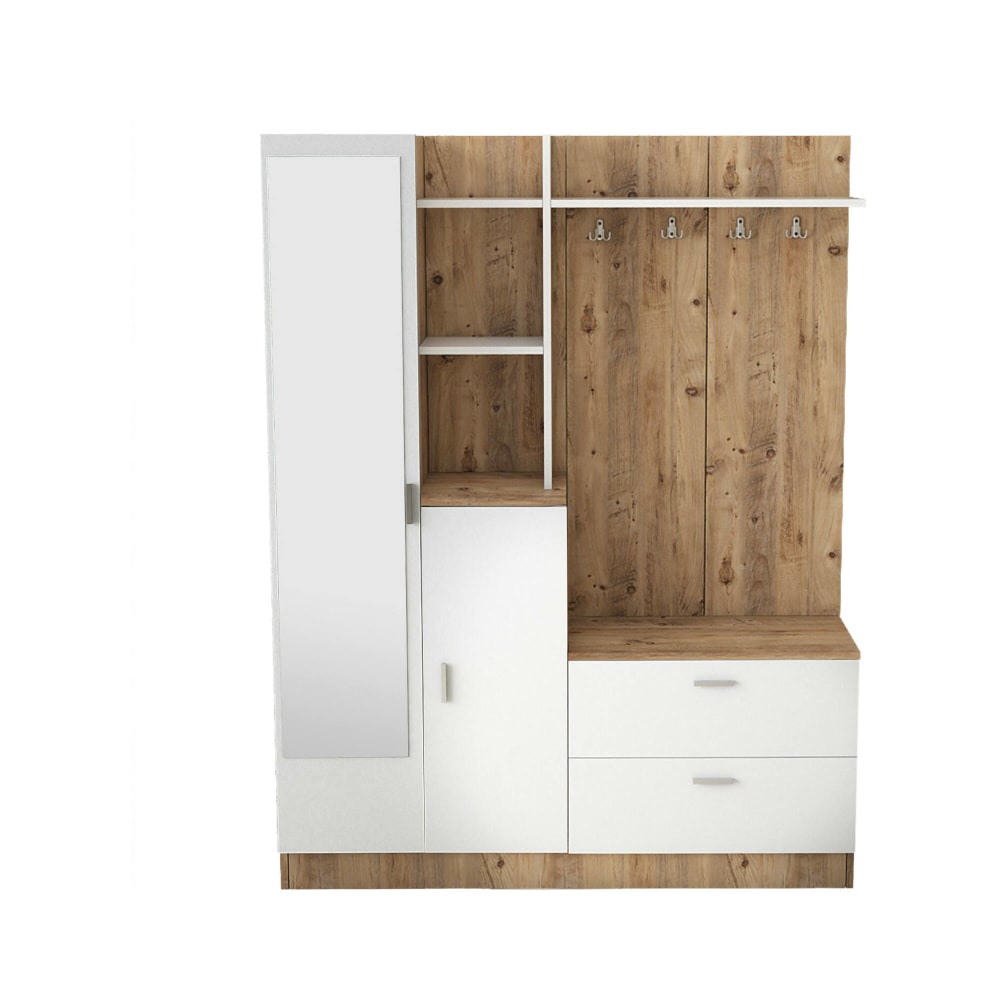 wohnli-moebel-suche-Eingangsmoebel-Holzeffekt-eiche-weiss-140x37-cm Wohnli Möbelsuche - Eingangsmöbel Holzeffekt eiche