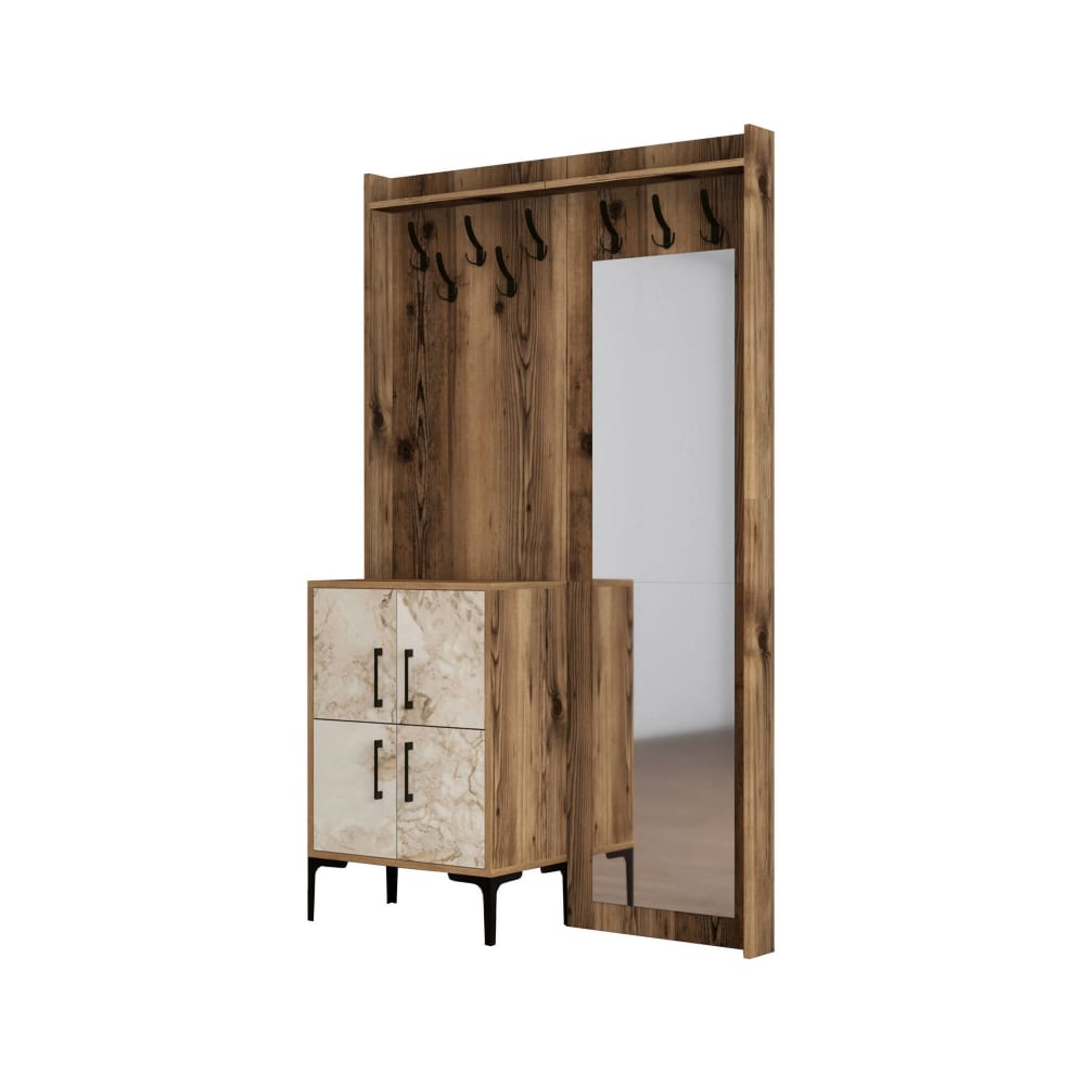 Wohnli Möbelsuche - Eingangsmöbel Holzeffekt walnuss