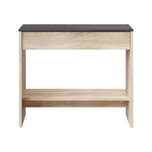 wohnli-moebel-suche-Eingangsmoebel-mit-Eichen-und-Walnussholzeffekt-107-x-33-x-79-cm Wohnli Möbelsuche - Eingangsmöbel mit Eichen- und Walnussholzeffekt