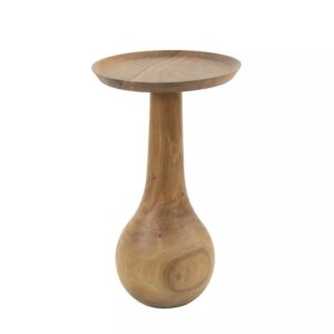 Wohnli Möbelsuche - Eleganter runder Beistelltisch aus Akazienholz