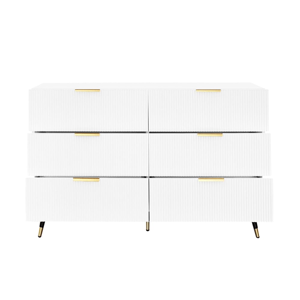 wohnli-moebel-suche-Elegantes-Sideboard-im-Modernen-Design-6-Schubladen-und-GriffenWeiss Wohnli Möbelsuche - Elegantes Sideboard im Modernen Design