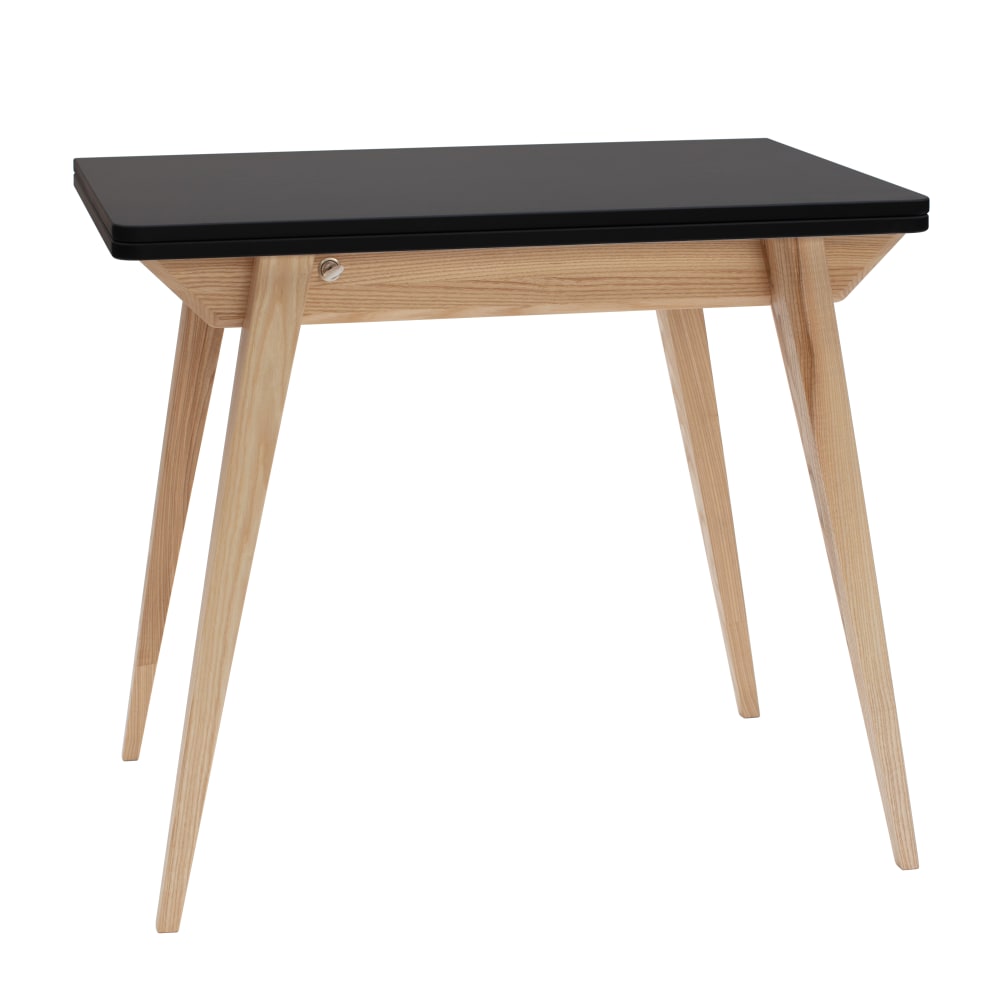 wohnli-moebel-suche-Erweiterbarer-Tisch-aus-Holz-90x65x75-Schwarz Wohnli Möbelsuche - Erweiterbarer Tisch aus Holz