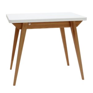 wohnli-moebel-suche-Erweiterbarer-Tisch-aus-Holz-90x65x75-Weiss-Eiche Wohnli Möbelsuche - Erweiterbarer Tisch aus Holz