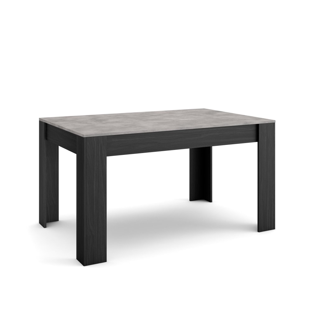 wohnli-moebel-suche-Esstisch-Holzeffekt-140x90x76cm-Zementgrau-und-Schwarz Wohnli Möbelsuche - Esstisch Holzeffekt 140x90x76cm Zementgrau und Schwarz