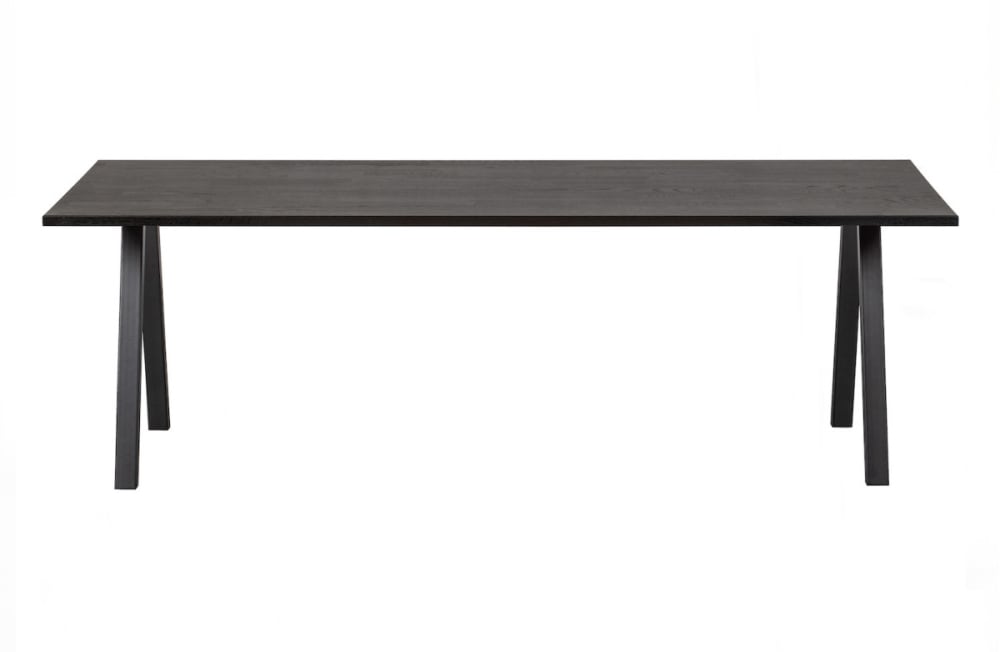 Wohnli Möbelsuche - Esstisch aus schwarzem Eichenholz 180 cm