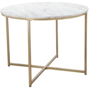 Wohnli Möbelsuche - Esstisch für 4 Personen in Marmoroptik D90 cm