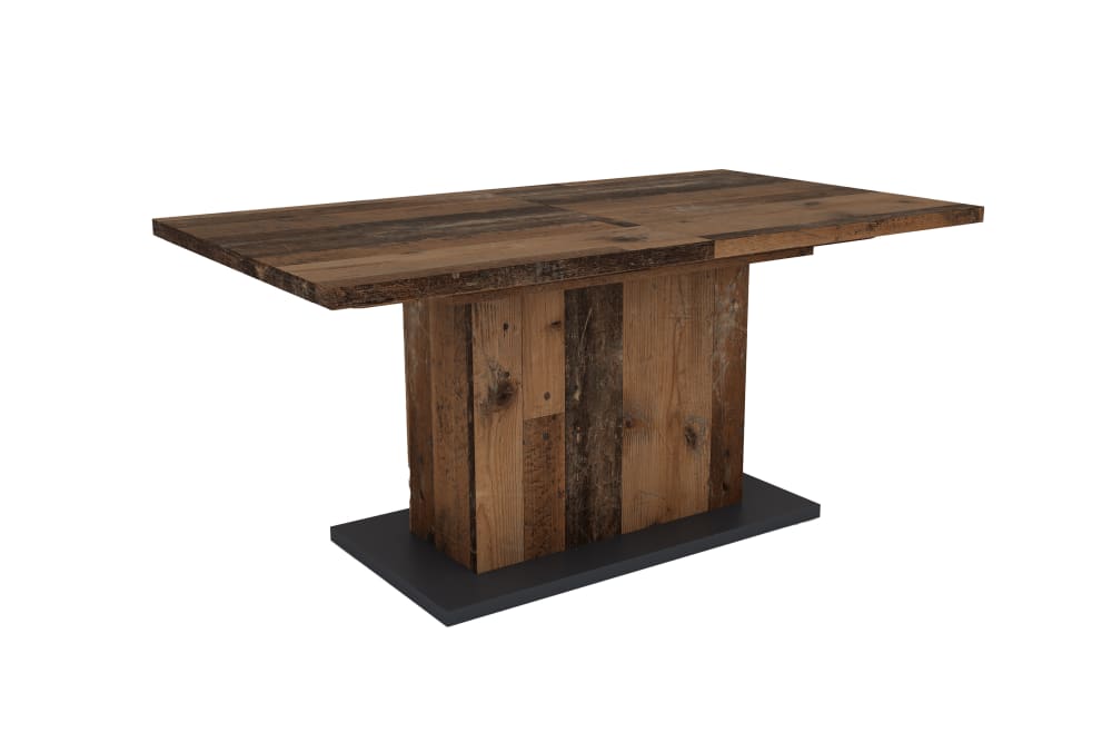 Wohnli Möbelsuche - Esstisch in Altholz-Optik mit Synchronauszug