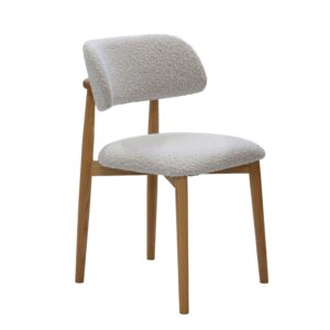 Wohnli Möbelsuche - Esszimmerstuhl 2er Set 2er-set aus Stoff mit Eichenholz