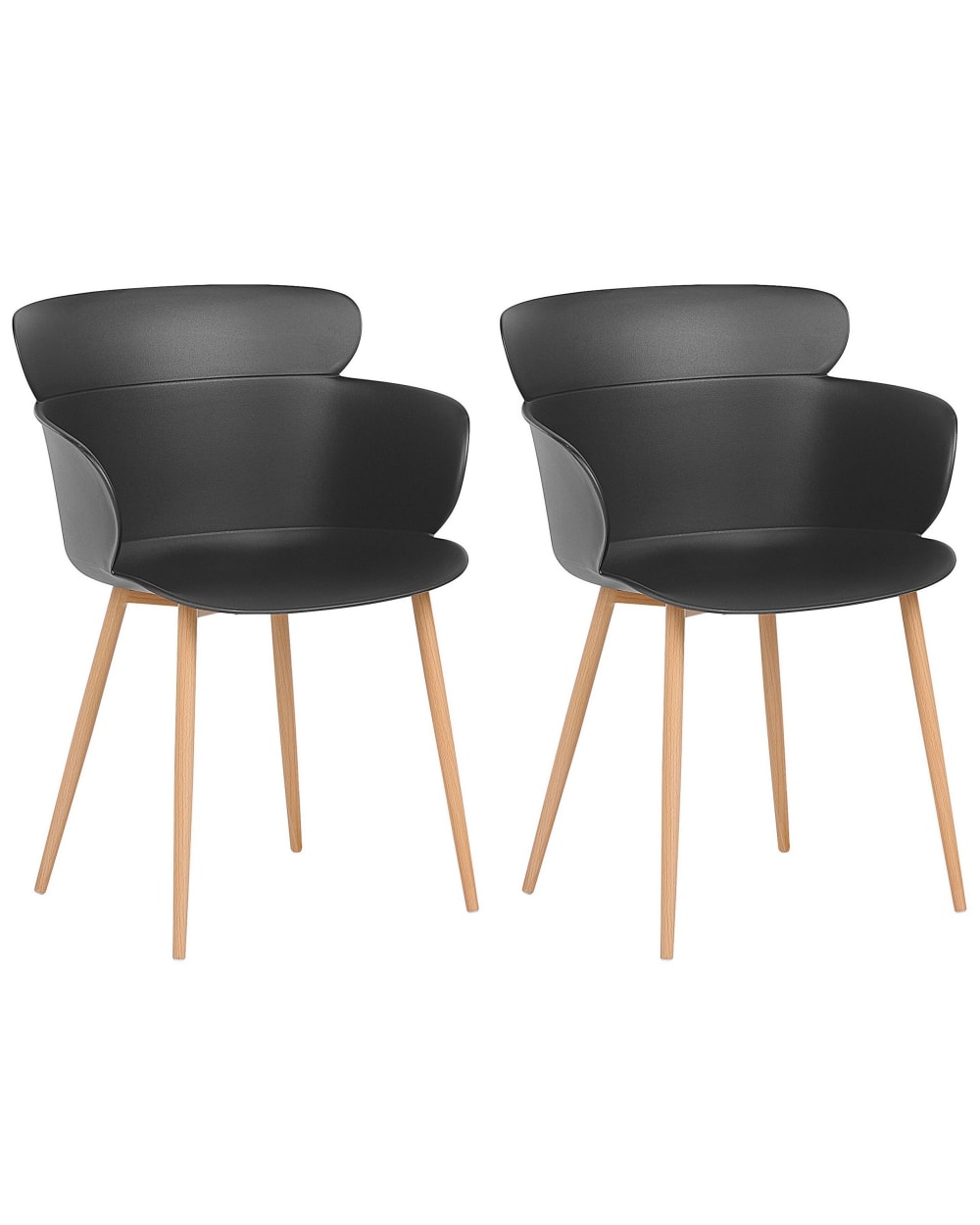 wohnli-moebel-suche-Esszimmerstuhl-2er-Set-aus-Kunststoff-schwarz Wohnli Möbelsuche - Esszimmerstuhl 2er Set aus Kunststoff