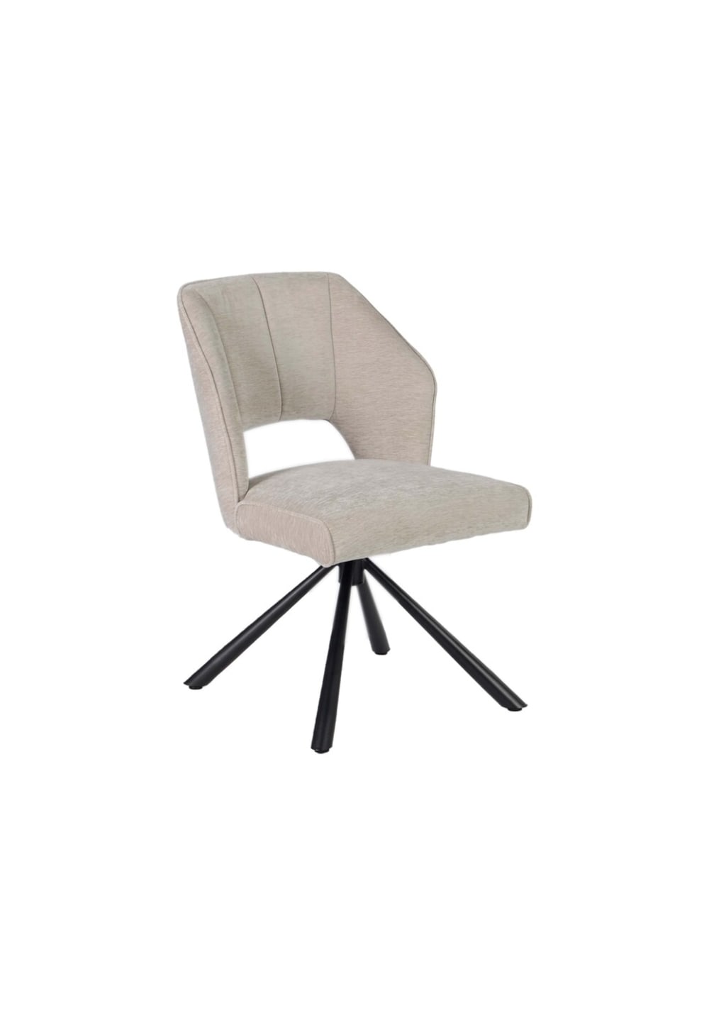 Wohnli Möbelsuche - Esszimmerstuhl 2er Set drehbar aus Stoff