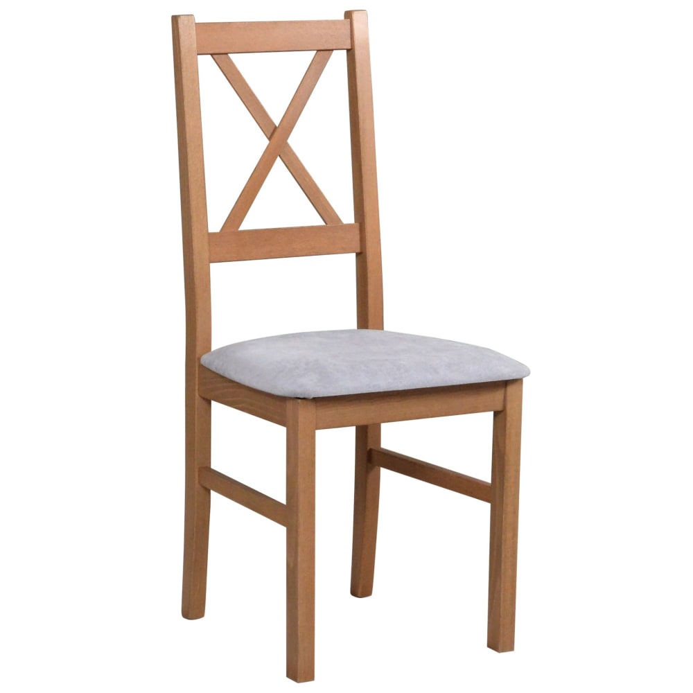 wohnli-moebel-suche-Esszimmerstuhl-mit-Polstersitz-HellgrauNussbaumoptik Wohnli Möbelsuche - Esszimmerstuhl mit Polstersitz