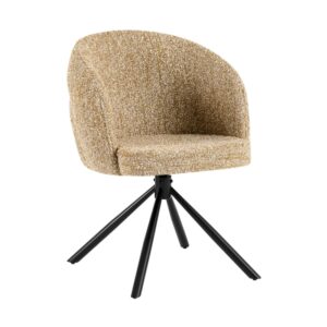 Wohnli Möbelsuche - Esszimmerstuhle 2er Set Drehbar aus Stoff