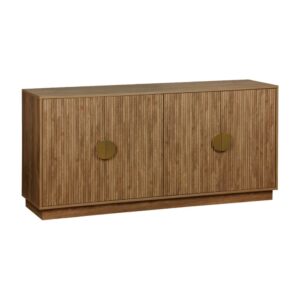 wohnli-moebel-suche-Exotisches-Sideboard-mit-4-Tueren-und-geriffelten-Mango-Holzdekor Wohnli Möbelsuche - Exotisches Sideboard mit 4 Türen