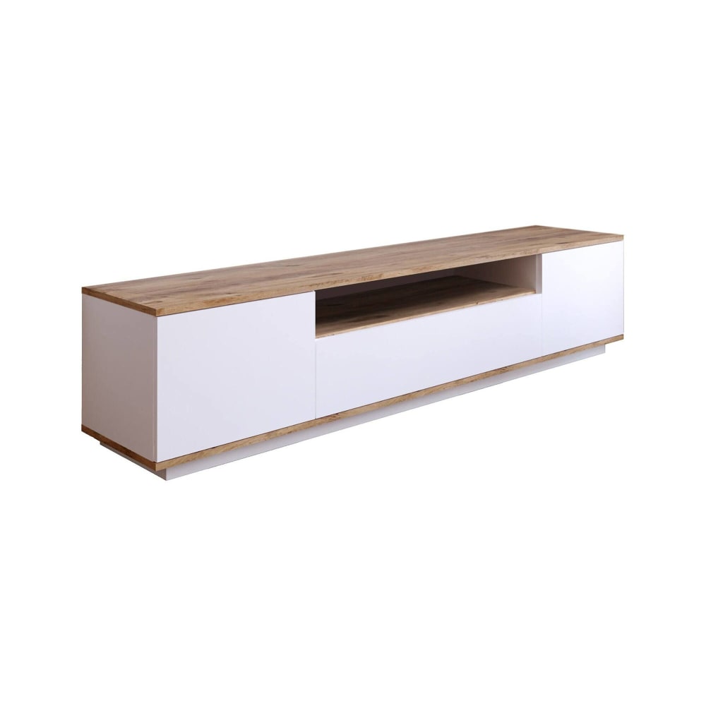 wohnli-moebel-suche-Fernsehschrank-Holzeffekt-eiche-weiss-180x45-cm Wohnli Möbelsuche - Fernsehschrank Holzeffekt eiche