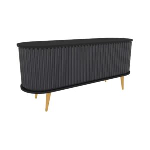 Wohnli Möbelsuche - Fernsehschrank Holzeffekt schwarz