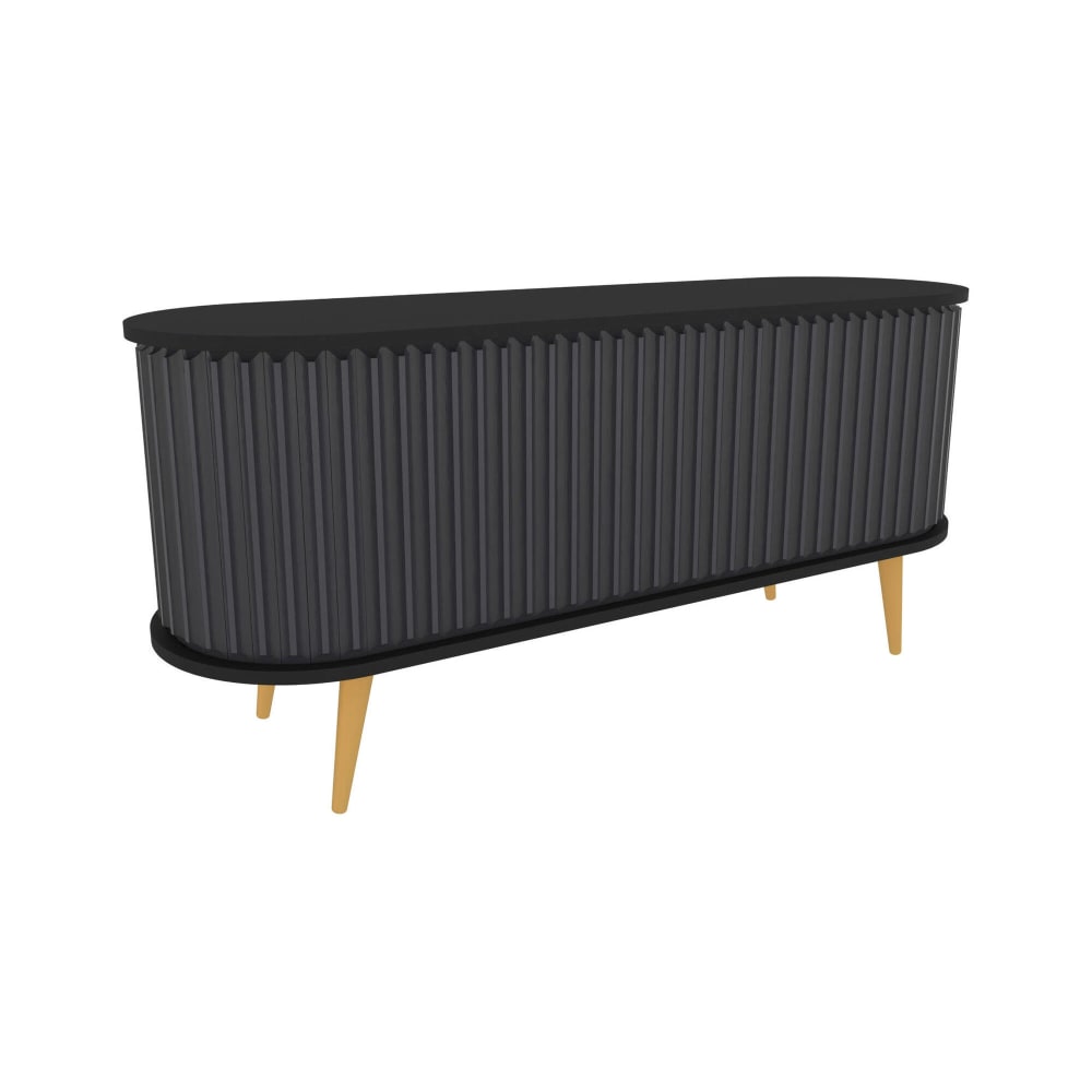 Wohnli Möbelsuche - Fernsehschrank Holzeffekt schwarz