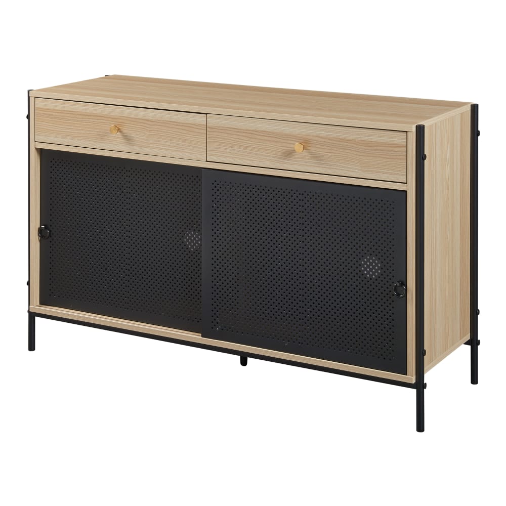 wohnli-moebel-suche-Fernsehschrank-in-Holzoptik-75-x-120-x-40-cm-Eicheoptik-und-Schwarz Wohnli Möbelsuche - Fernsehschrank in Holzoptik 75 x 120 x 40 cm