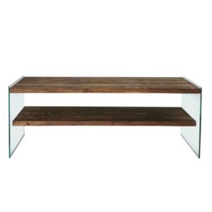 Wohnli Möbelsuche - Fernsehschrank modernes Glas und Holz 120 cm