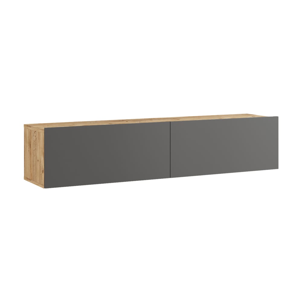 wohnli-moebel-suche-Fernsehtisch-in-Holzoptik-30x140x32-cm-in-Dunkelbraun-und-Anthrazit Wohnli Möbelsuche - Fernsehtisch in Holzoptik 30x140x32 cm