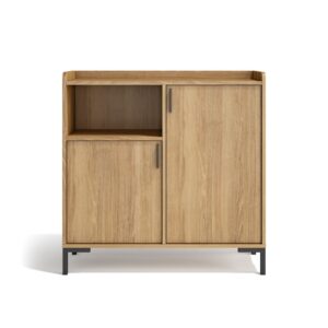 Wohnli Möbelsuche - Flurschrank aus Melamin in Gold-Eiche 88x90x33 cm