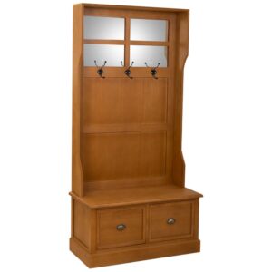 Wohnli Möbelsuche - Garderobe aus Holz mit Bank