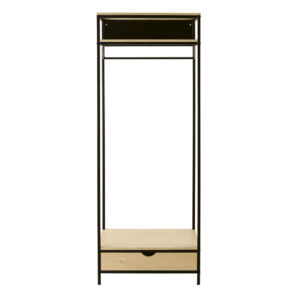 Wohnli Möbelsuche - Garderobe aus Metall mit 1 Schublade und 1 Einlegeboden