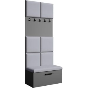 Wohnli Möbelsuche - Garderobe mit gepolsterten Paneelen