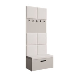 Wohnli Möbelsuche - Garderobe mit gepolsterten Paneelen