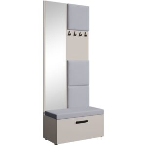 Wohnli Möbelsuche - Garderobe mit gepolsterten Paneelen