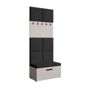Wohnli Möbelsuche - Garderobe mit gepolsterten Paneelen