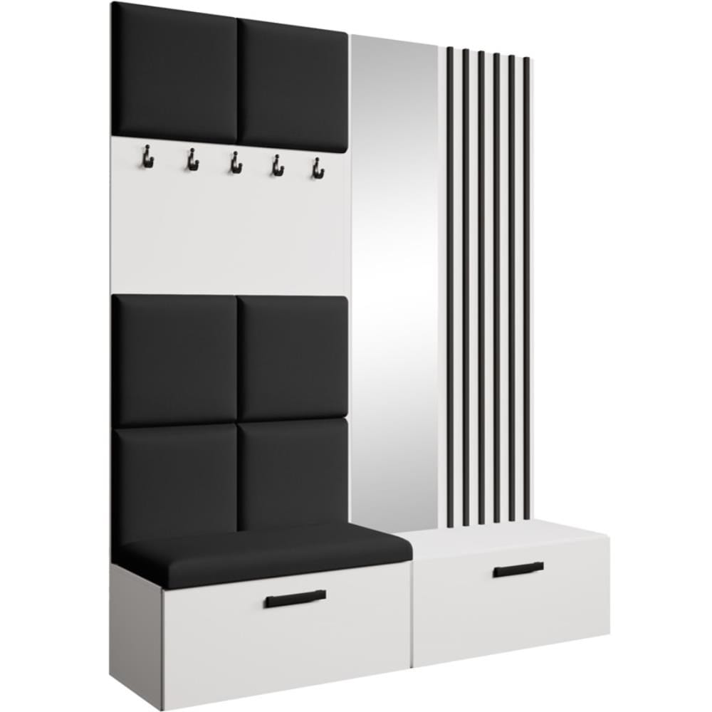 Wohnli Möbelsuche - Garderobe mit gepolsterten Paneelen