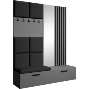 Wohnli Möbelsuche - Garderobe mit gepolsterten Paneelen