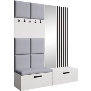 Wohnli Möbelsuche - Garderobe mit gepolsterten Paneelen