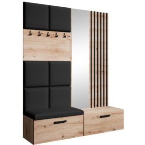 Wohnli Möbelsuche - Garderobe mit gepolsterten Paneelen