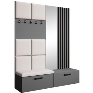 Wohnli Möbelsuche - Garderobe mit gepolsterten Paneelen