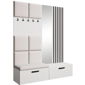 Wohnli Möbelsuche - Garderobe mit gepolsterten Paneelen