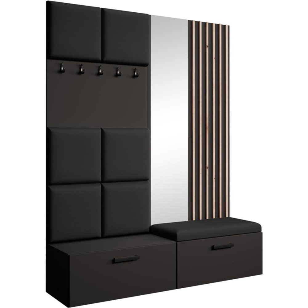 Wohnli Möbelsuche - Garderobe mit gepolsterten Paneelen