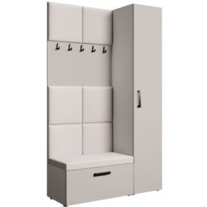wohnli-moebel-suche-Garderobe-mit-gepolsterten-Paneelen-kaschmirbeige-121x203-cm Wohnli Möbelsuche - Garderobe mit gepolsterten Paneelen