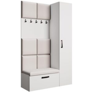 Wohnli Möbelsuche - Garderobe mit gepolsterten Paneelen