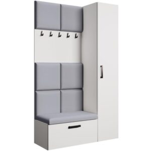 Wohnli Möbelsuche - Garderobe mit gepolsterten Paneelen