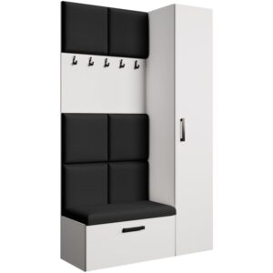 Wohnli Möbelsuche - Garderobe mit gepolsterten Paneelen