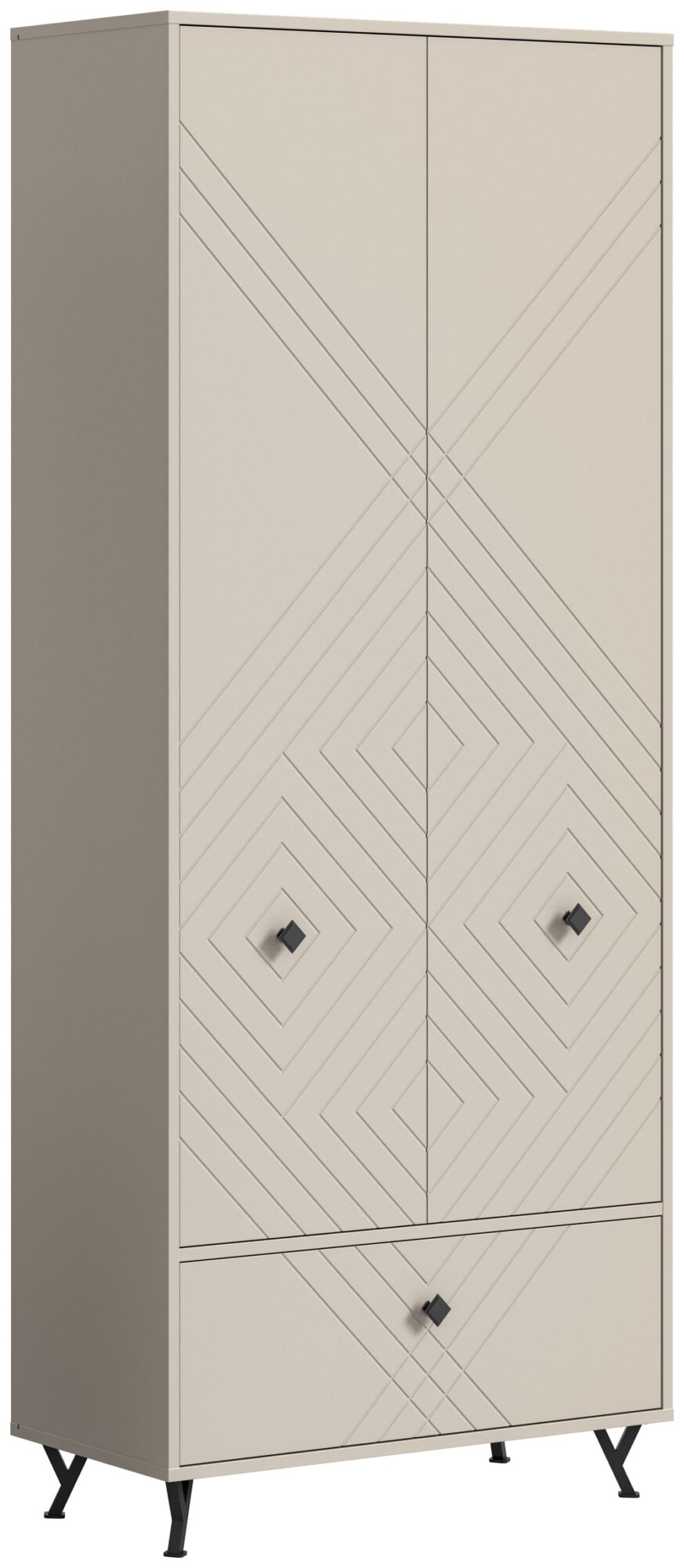 wohnli-moebel-suche-Garderobenschrank-aus-Spanplatte-80x195x35-cm-sandbeige Wohnli Möbelsuche - Garderobenschrank aus Spanplatte